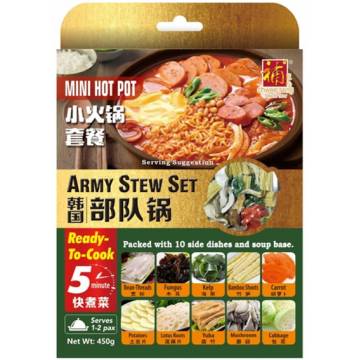 韩国部队锅套餐   
ARMY STEW SET 450g