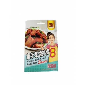 蜜汁叉烧排骨 HONEY BARBECUED PORK RIBS SAUCE 110G (JL010)